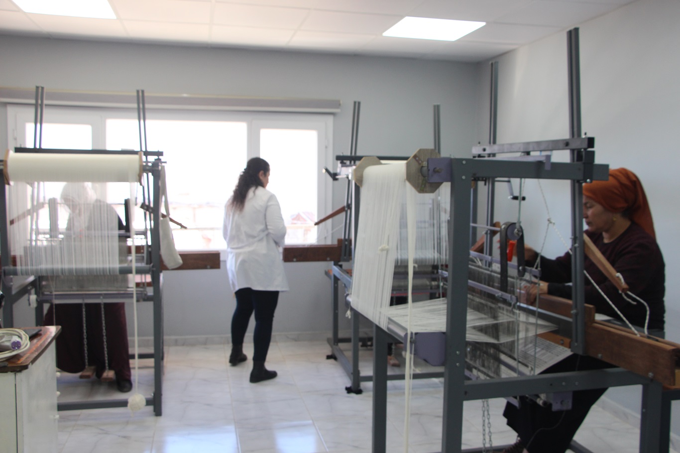 Bin yıllık geçmişe sahip Mardin’e özgü buhari kumaşı ilmek ilmek dokunuyor