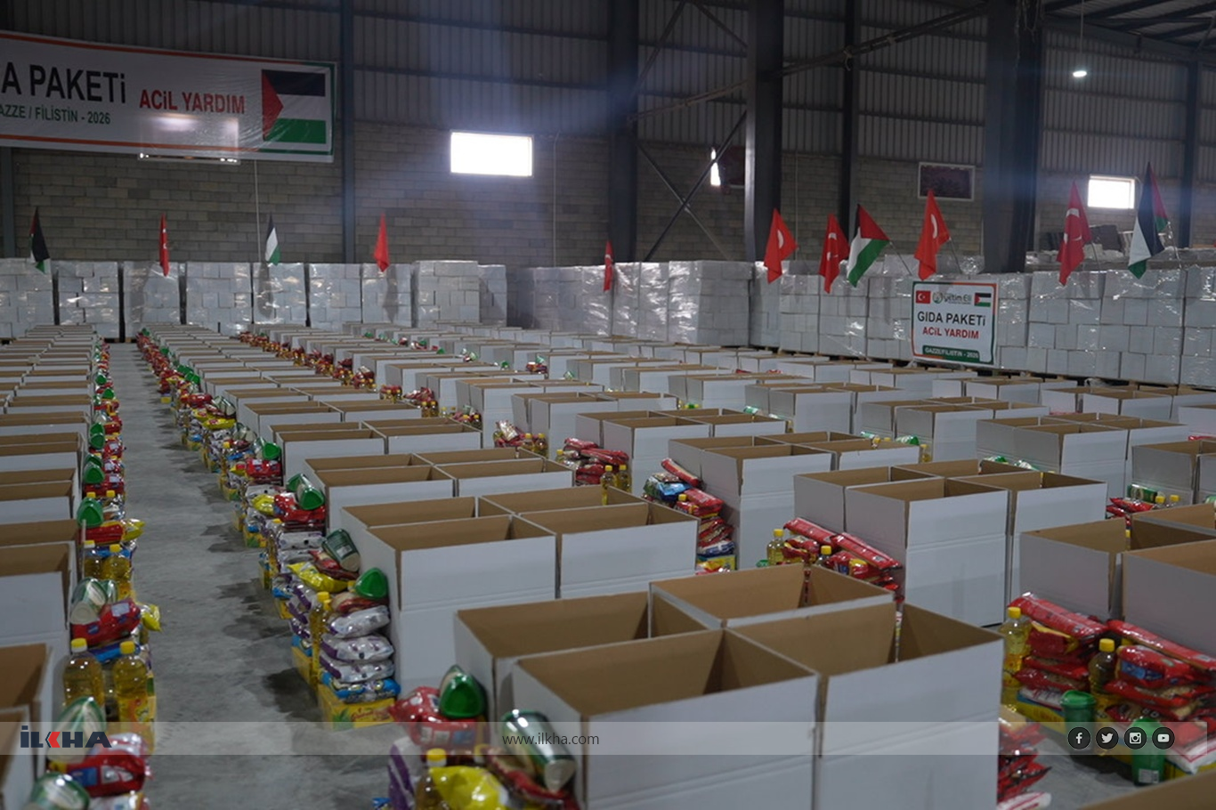 بارهەڵگرەکانی هاوکاری یەتیم ئەلی ئەوروپا بەرەو غەززە بەڕێوەکەوتن