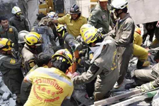 Four workers injured as building under construction collapses in Thailand