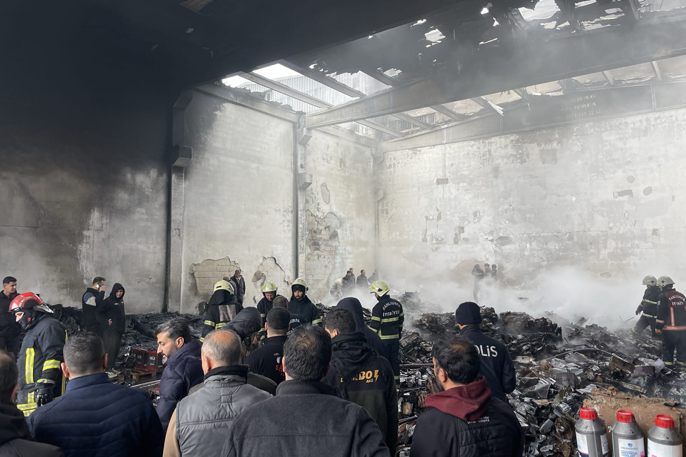 Şanlıurfa’da sanayi sitesinde yangın paniği