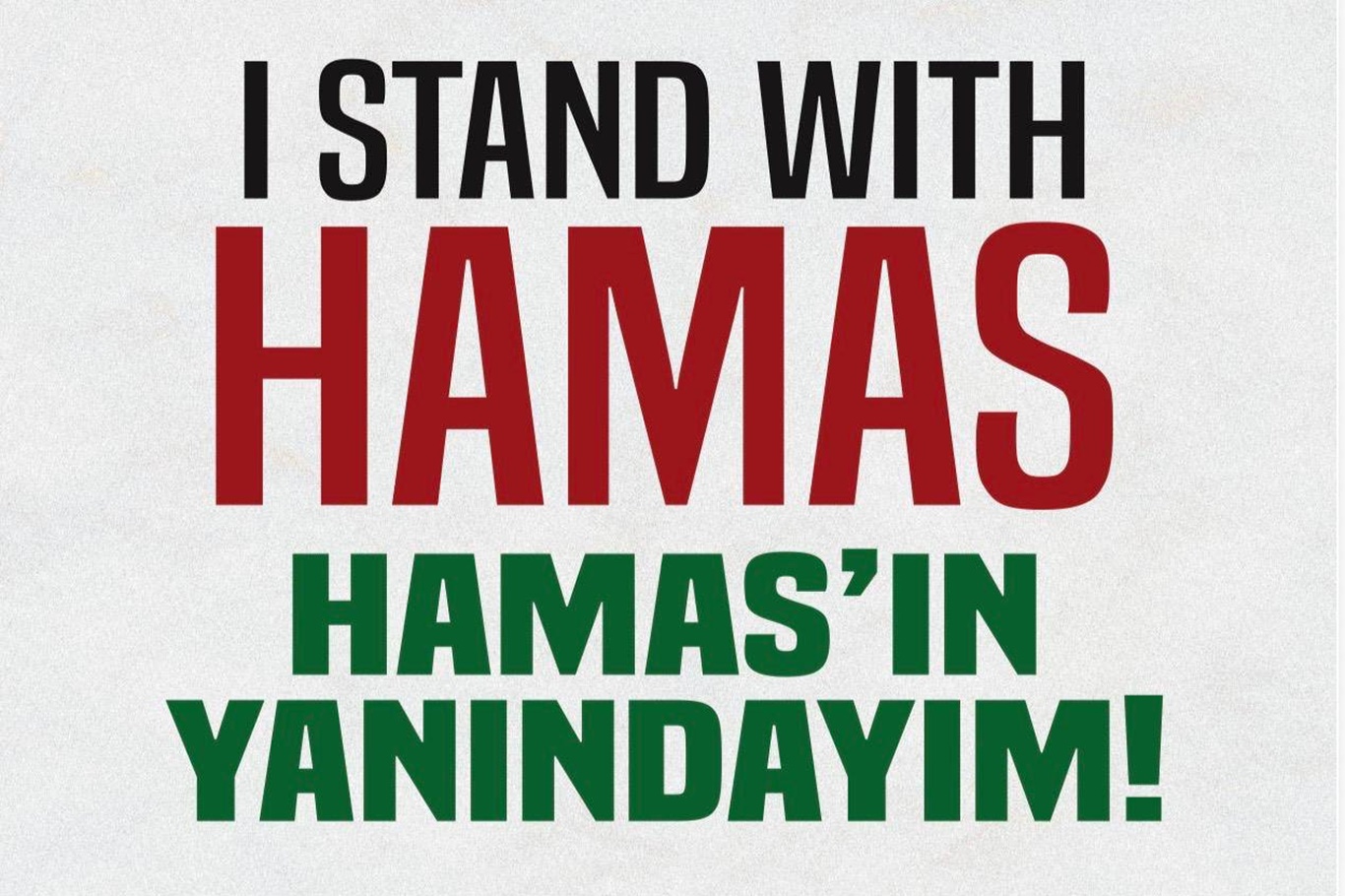 HAMAS’ın yanındayım