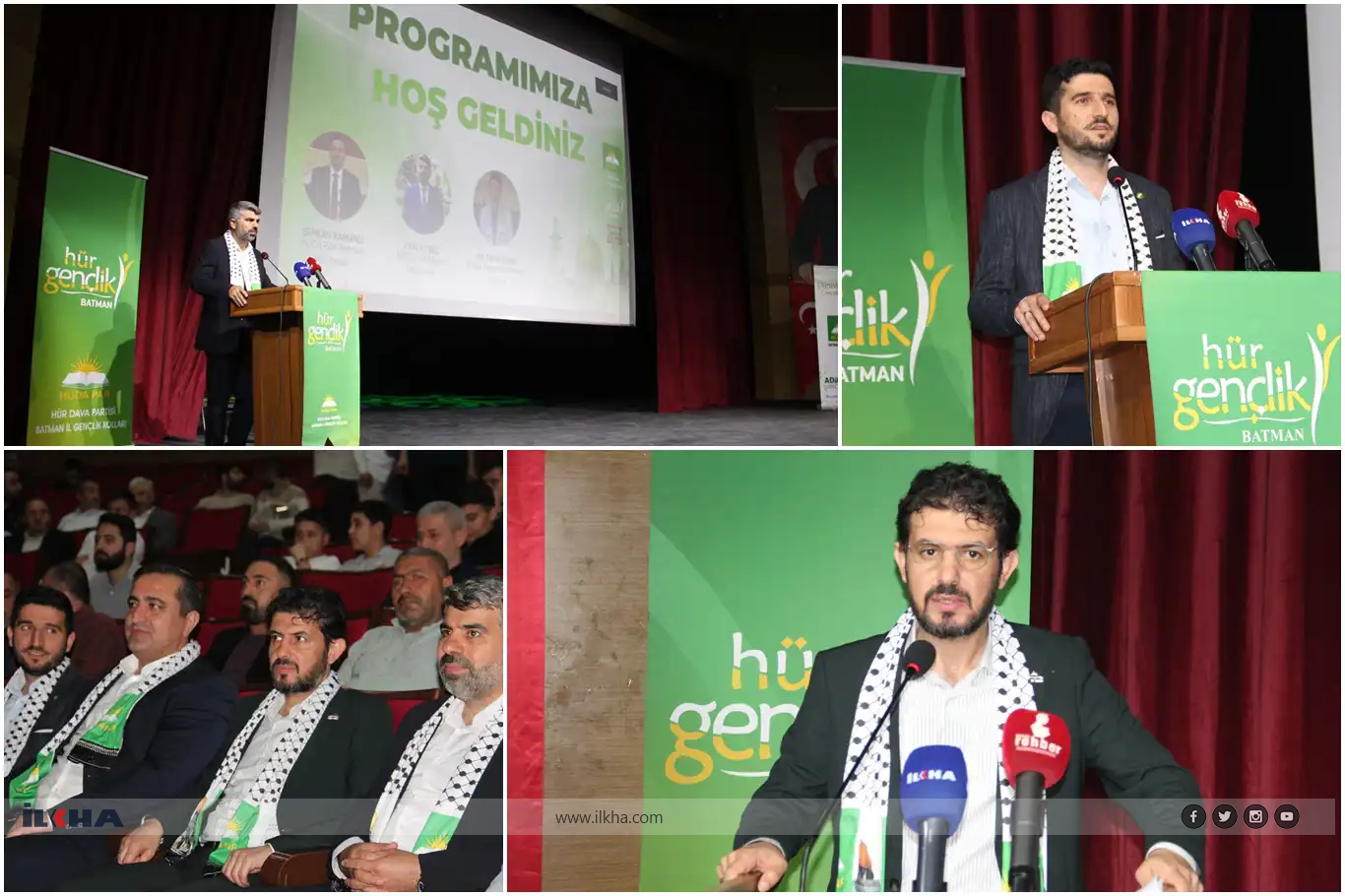 Di bernameya “Ciwanî û Xezze” de bal li ser berxwedana Filistînê û ciwanîyê hat kişandin