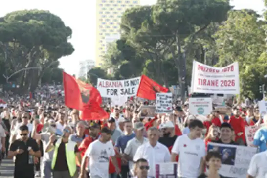 Thousands rally in Albania against Jared and Ivanka Trump's luxury resort plans