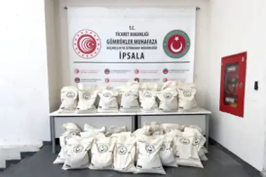Li Derîyê Sînor a Îpsalayê 1,5 ton tiryak hat bidestxistin