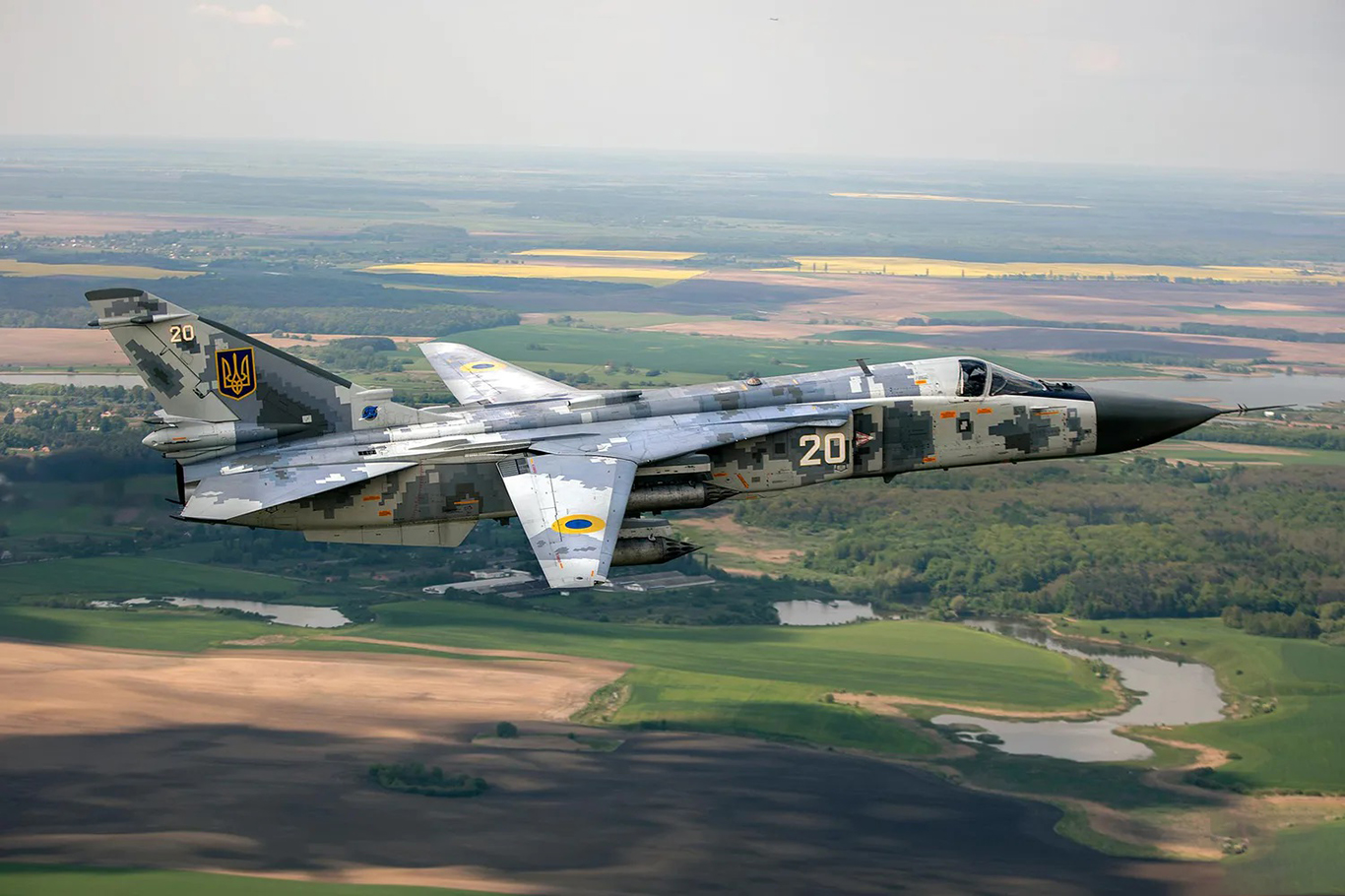 Two Ukrainian pilots killed in Su-24 bomber crash in Khmelnytskyi