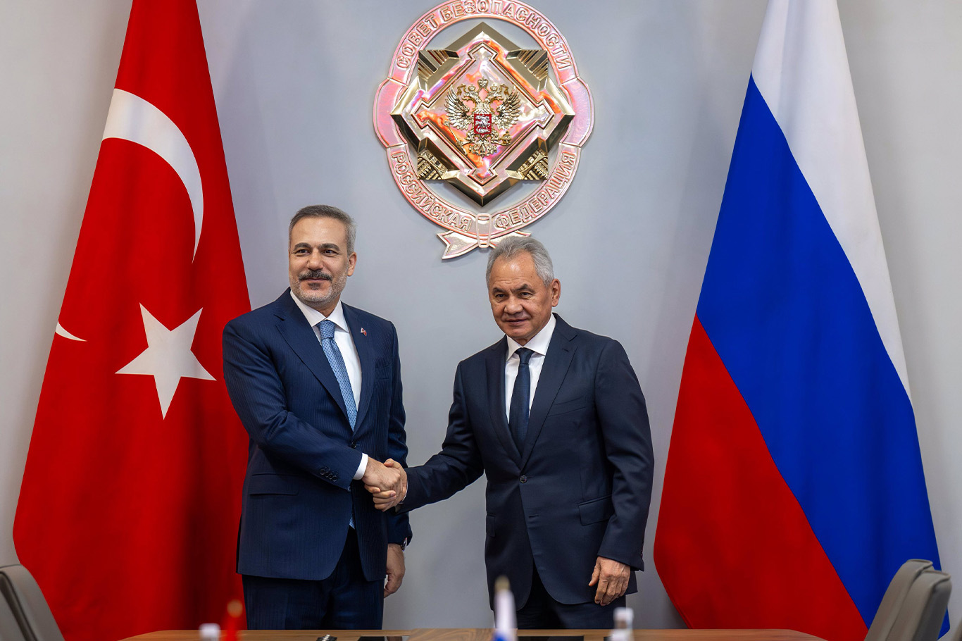 Turkish FM Hakan Fidan meets Russian Security Council Secretary Sergei Shoigu in Moscow