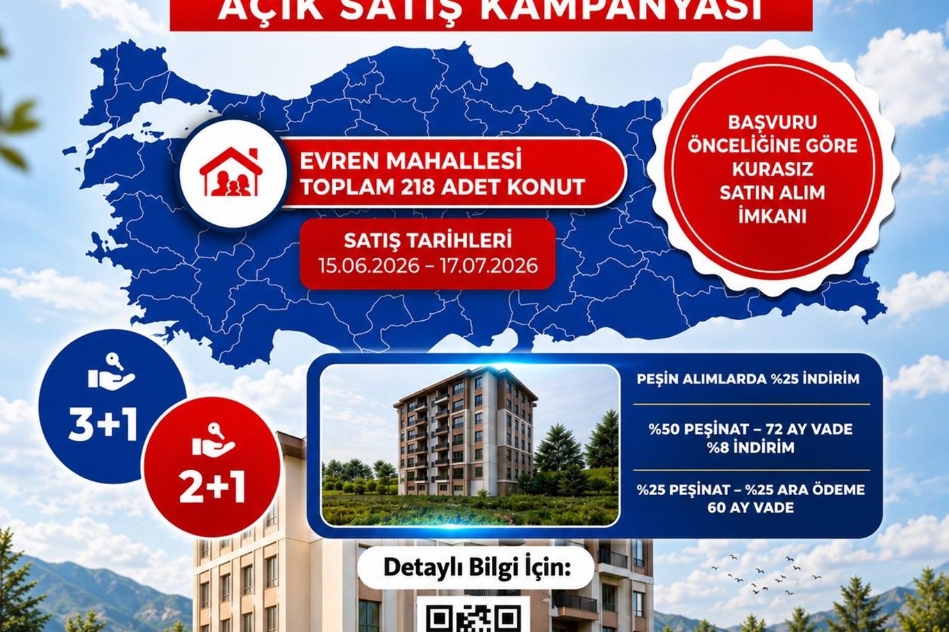 Siirt'te 551 konut ve 16 dükkan açık satışa sunuldu