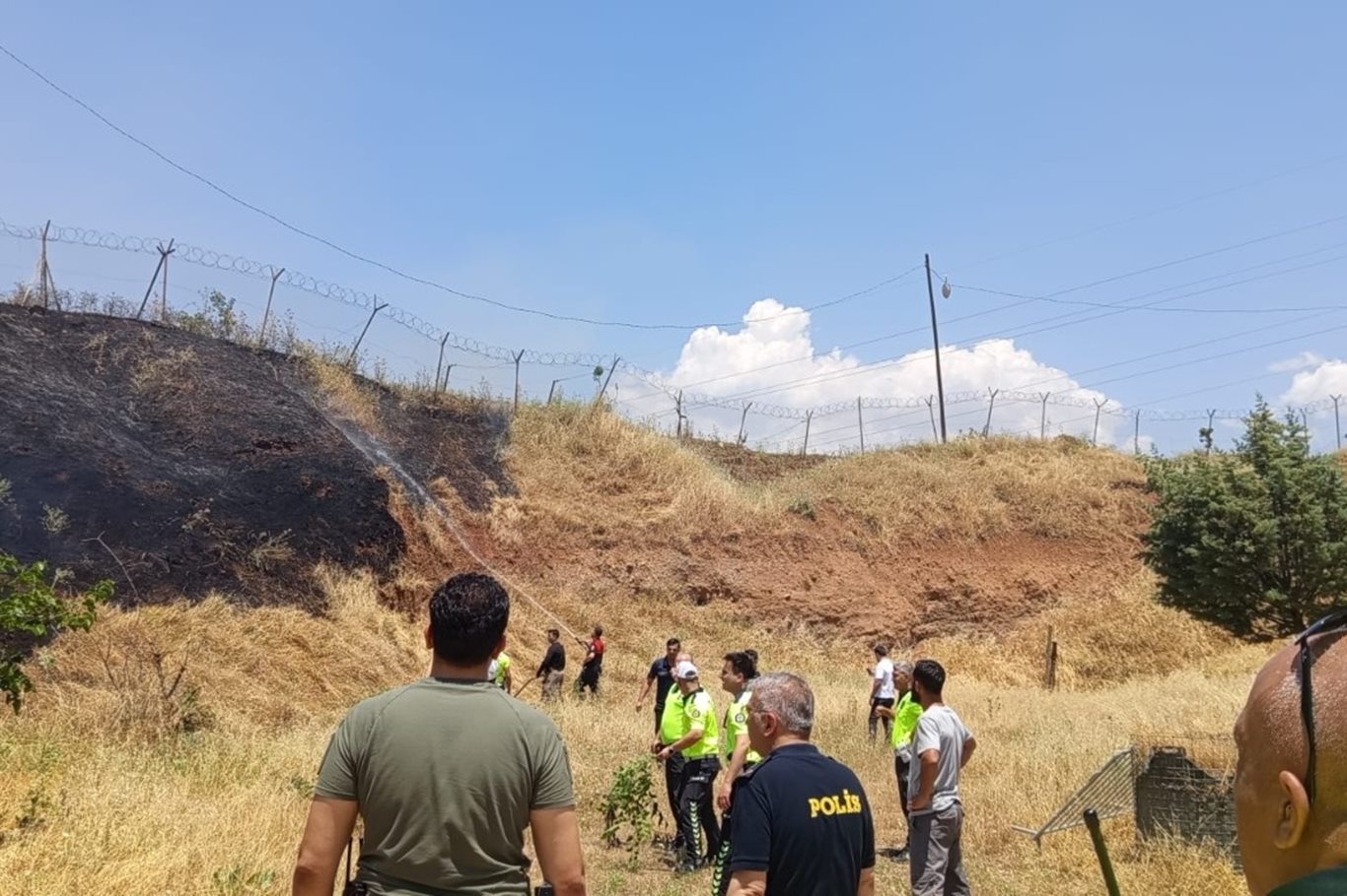 Siirt'te otluk alanda çıkan yangın söndürüldü