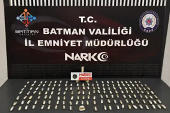 Batman'da midesinde uyuşturucu taşıyan yabancı uyruklu şahıs tutuklandı
