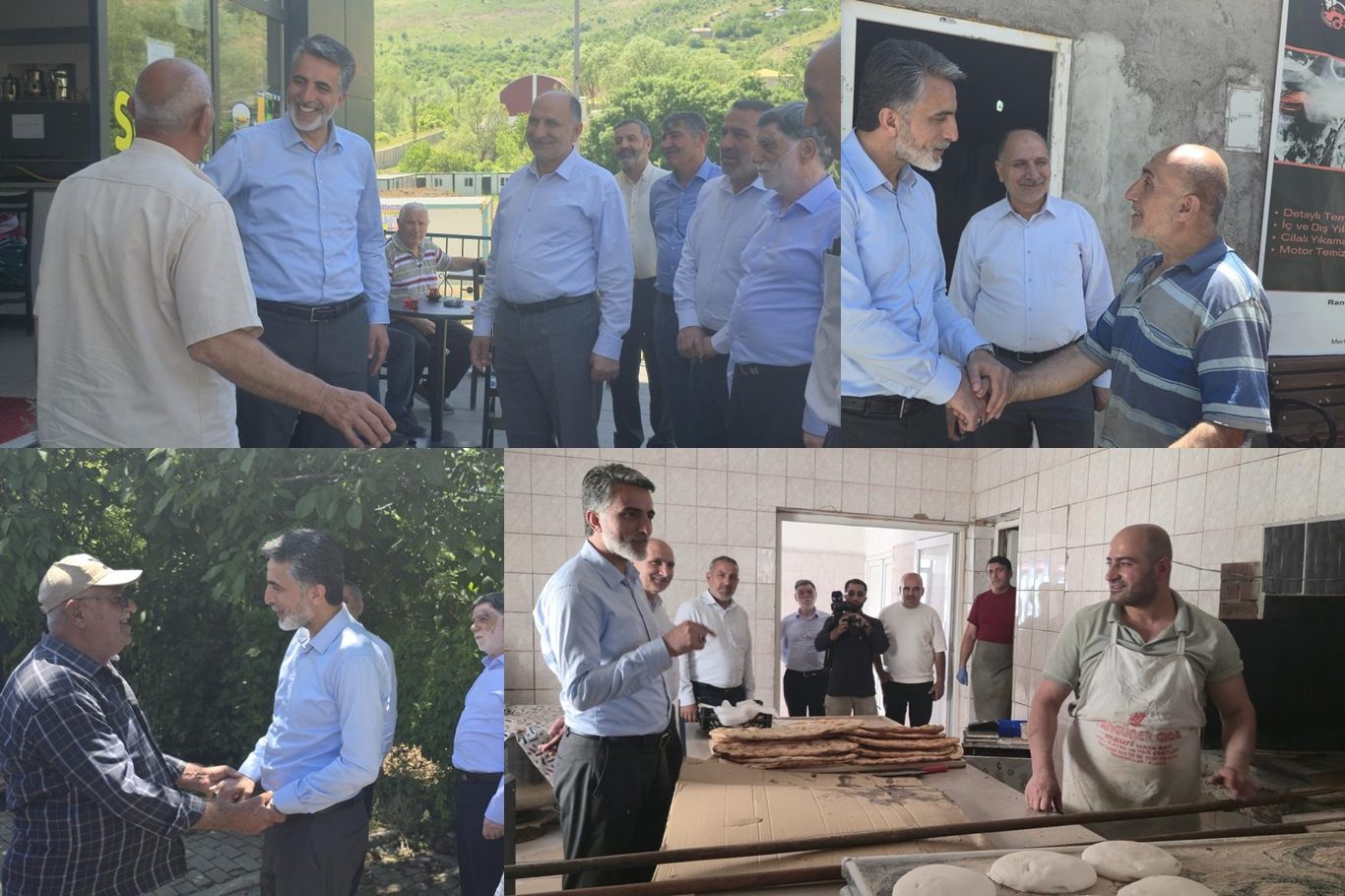 HÜDA PAR heyetinden Yayladere esnaf ve vatandaşına ziyaret