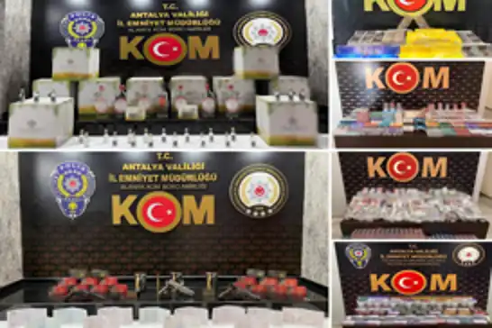 Antalya’da kaçakçılık ve organize suç operasyonları: 79 şüpheli gözaltına alındı