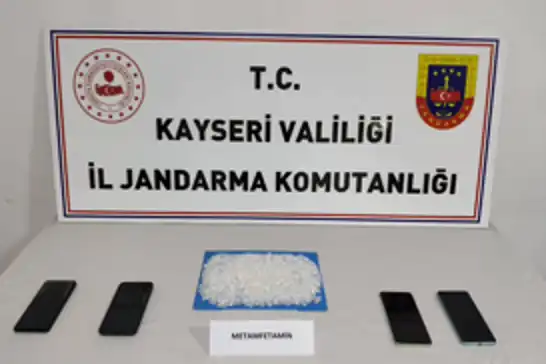 Kayseri'de 524 gram metamfetamin ele geçirildi