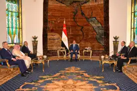 السيسي يستقبل وزير الخارجية التركي "فيدان" في القاهرة