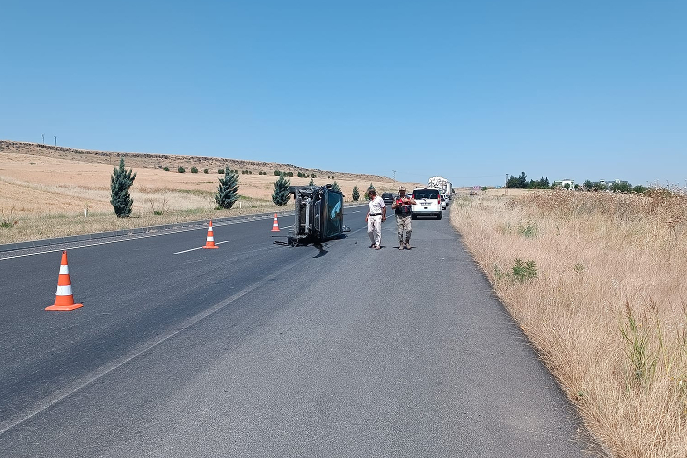 Çınar'da 2 otomobil çarpıştı: 4 yaralı