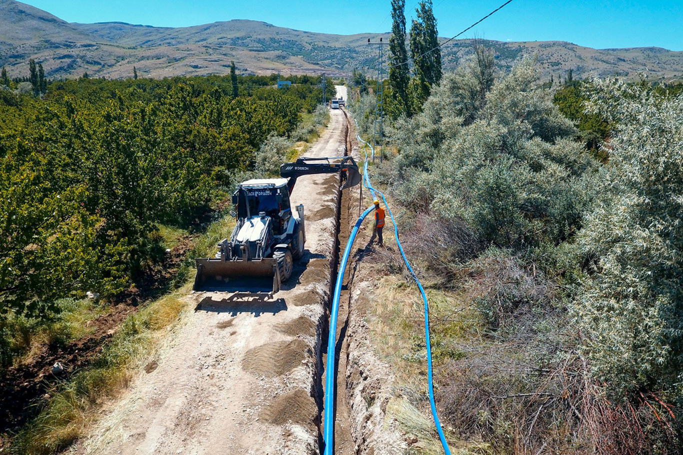 Akçadağ'da 26 kilometrelik içme suyu hattı yenileniyor