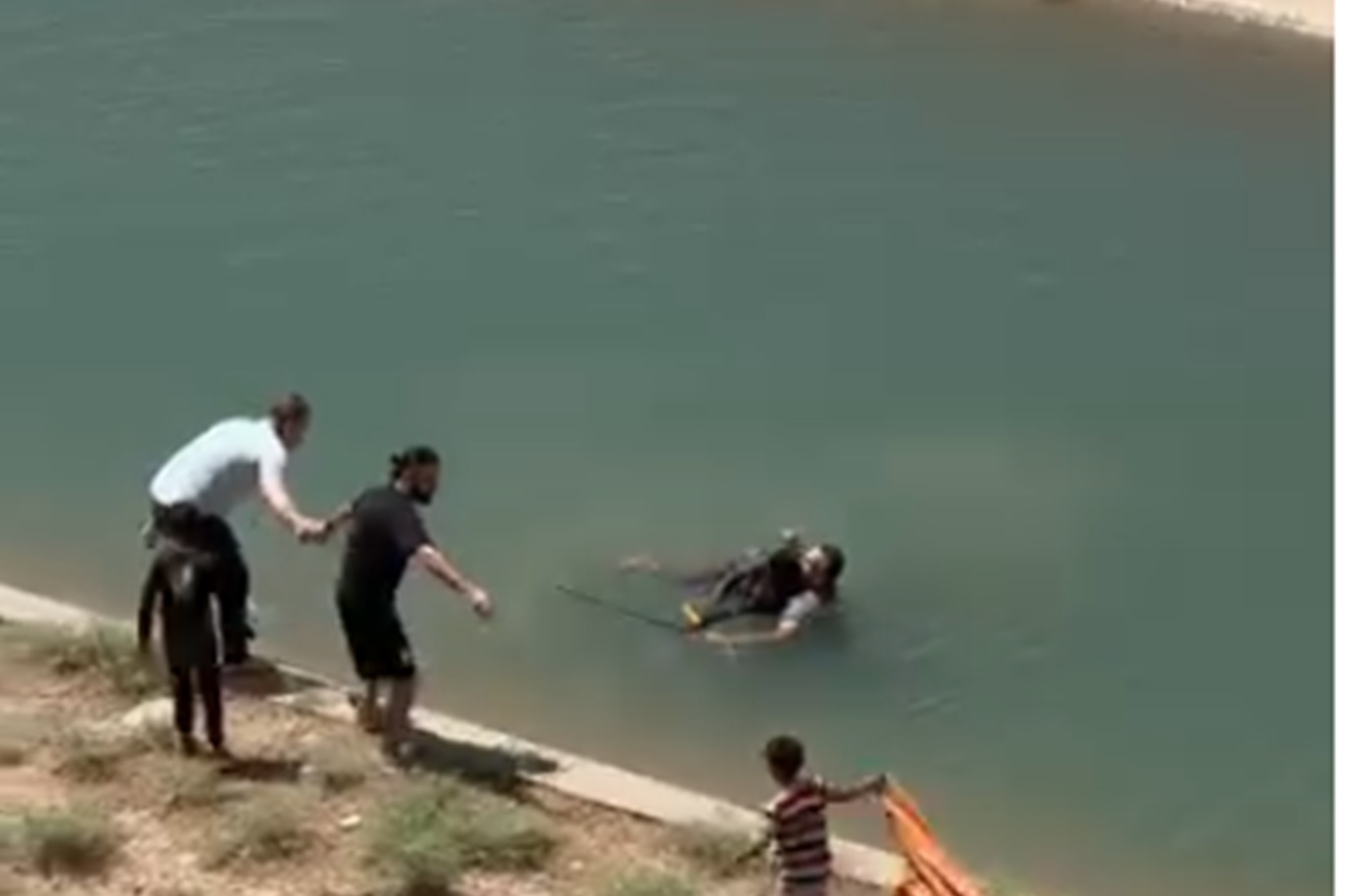 Batman'da sulama kanalında boğulma tehlikesi geçiren 2 kişi kurtarıldı