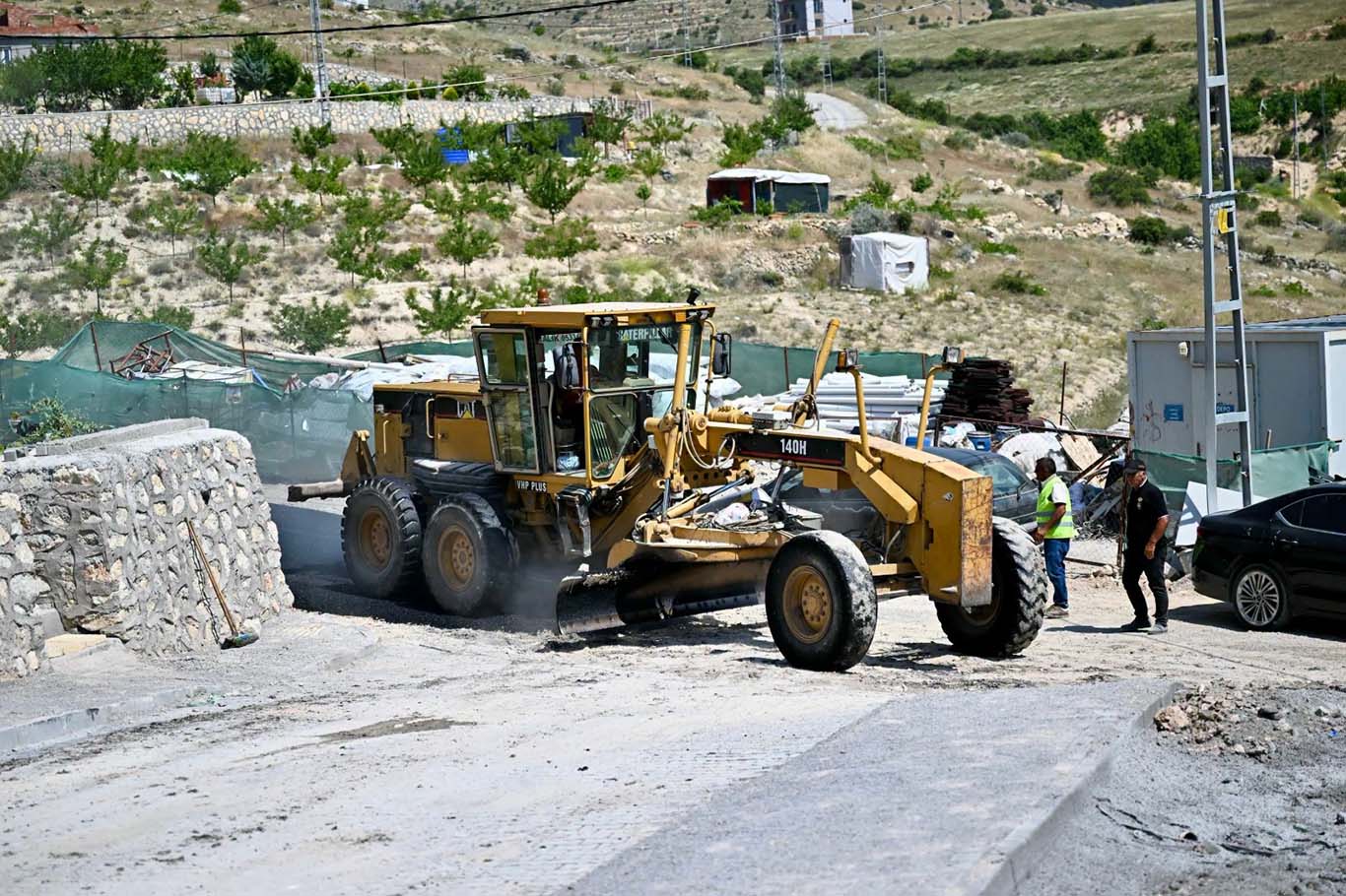 Malatya'da Konak TOKİ Konutları için asfalt çalışmaları başladı