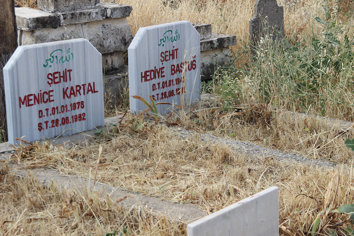 Tepeköy şehitleri kabirleri başında rahmet ile anıldı