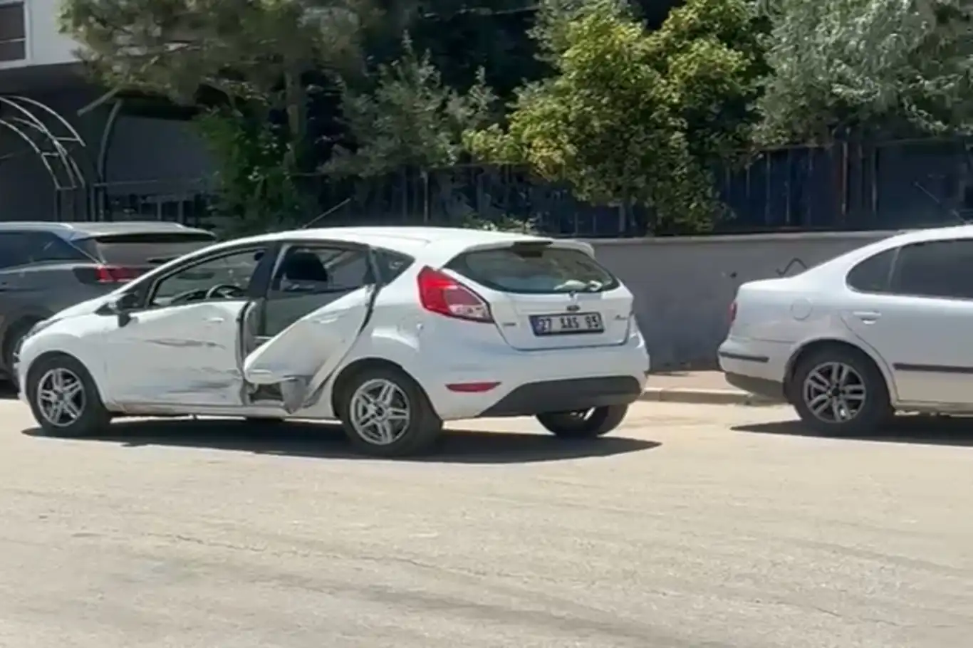 Gaziantep’te maddi hasarlı kaza