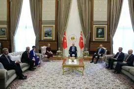 أردوغان يبحث مع وفد أوروبي العلاقات الثنائية في أنقرة