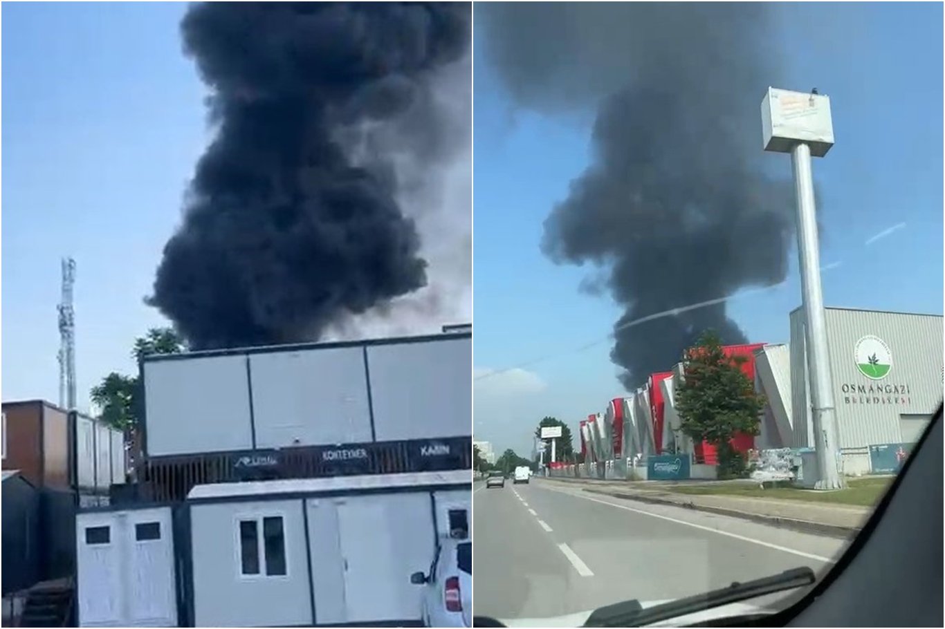 Bursa’da boya imalathanesinde yangın
