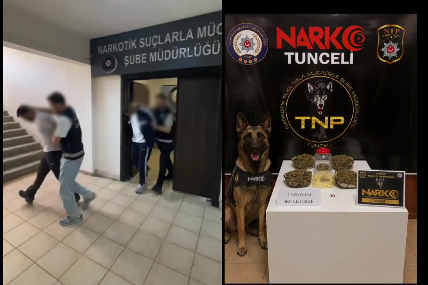 Tunceli’de uyuşturucu operasyonu: 2 şüpheli tutuklandı