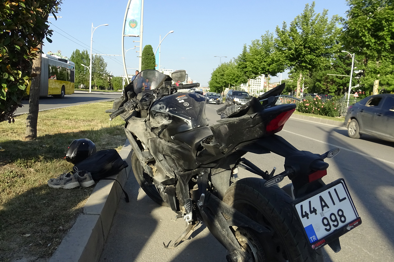 Malatya'da motosiklet kazası: Sürücü ağır yaralandı
