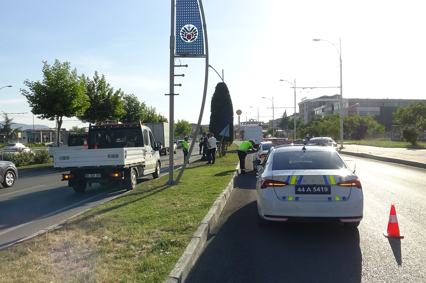Malatya'da motosiklet kazası: Sürücü ağır yaralandı