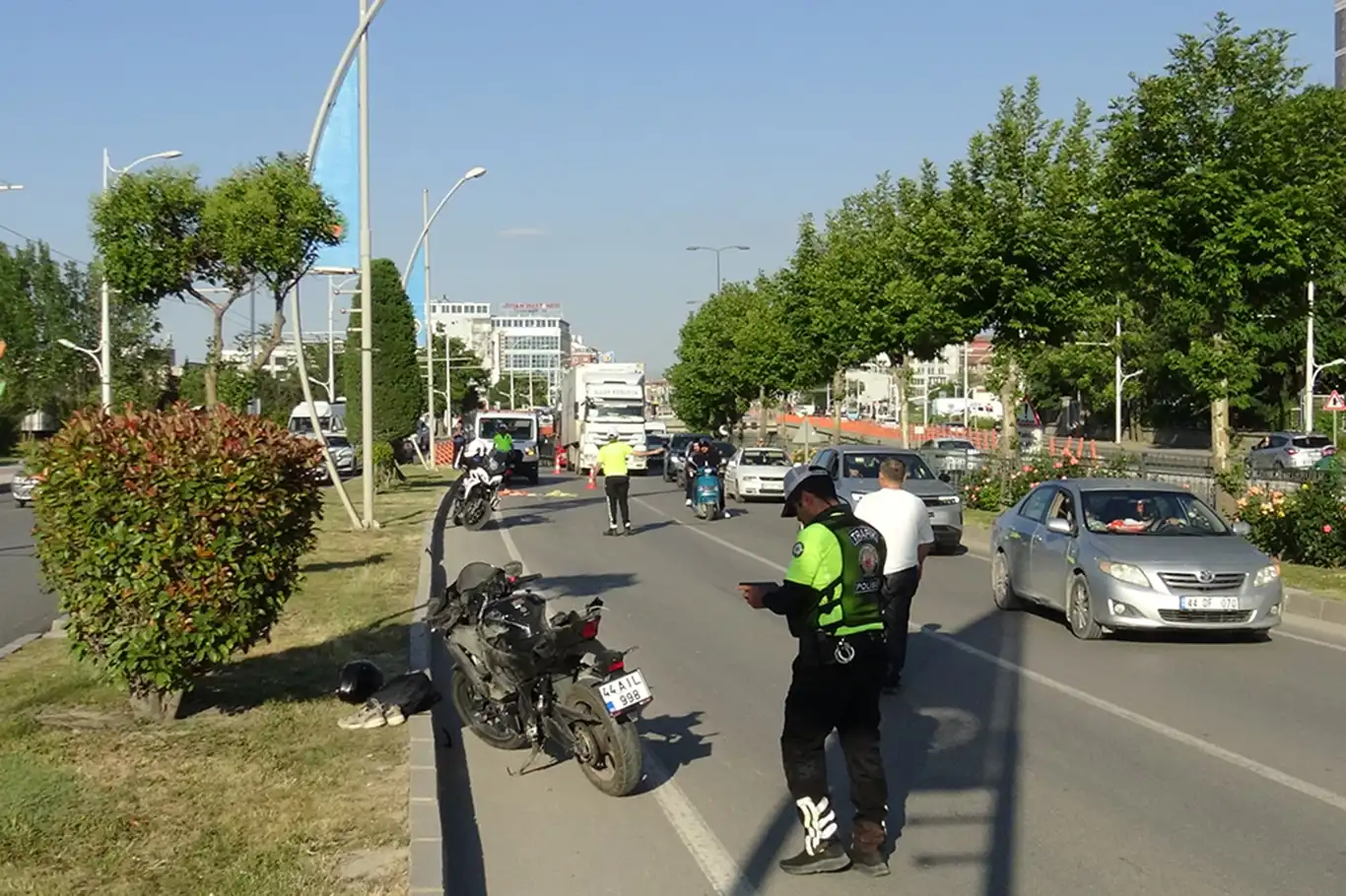 Malatya'da motosiklet kazası: Sürücü ağır yaralandı