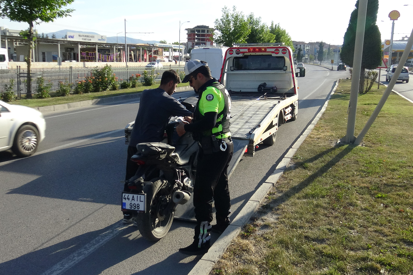 Malatya'da motosiklet kazası: Sürücü ağır yaralandı
