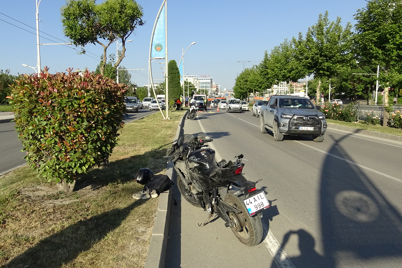 Malatya'da motosiklet kazası: Sürücü ağır yaralandı