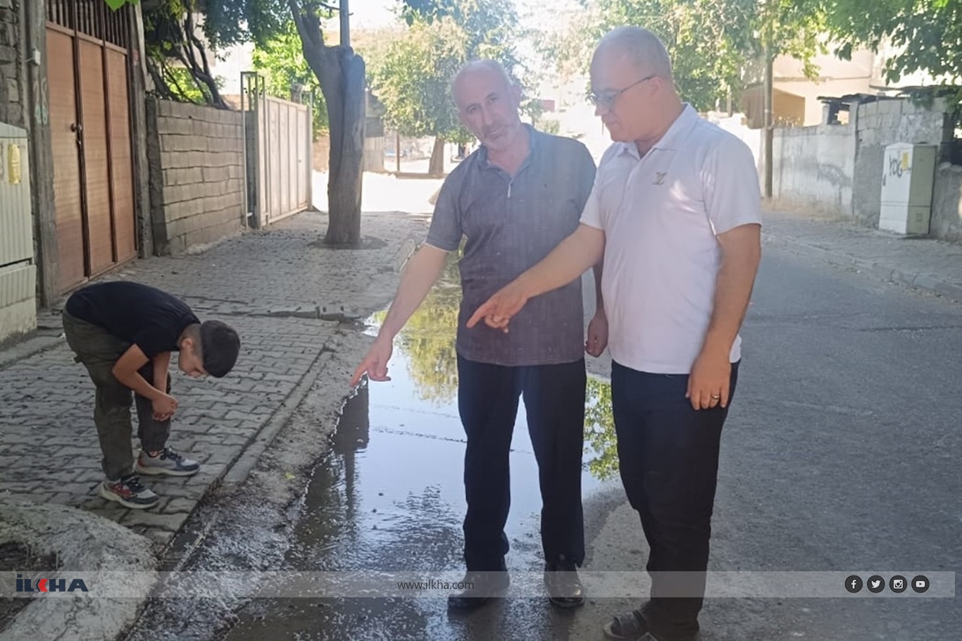 İLKHA'nın haberinin ardından su kaçağı giderildi