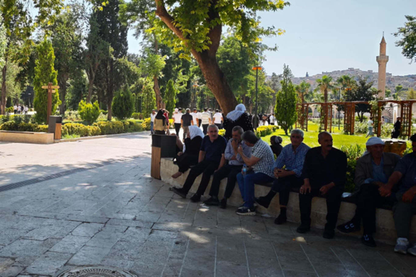 Şanlıurfa'da termometreler 49 dereceyi gösterdi, vatandaşlar Balıklıgöl'e sığındı