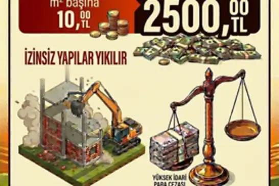 Tarım arazilerinde izinsiz yapılaşmaya 10 milyon liraya varan yaptırım