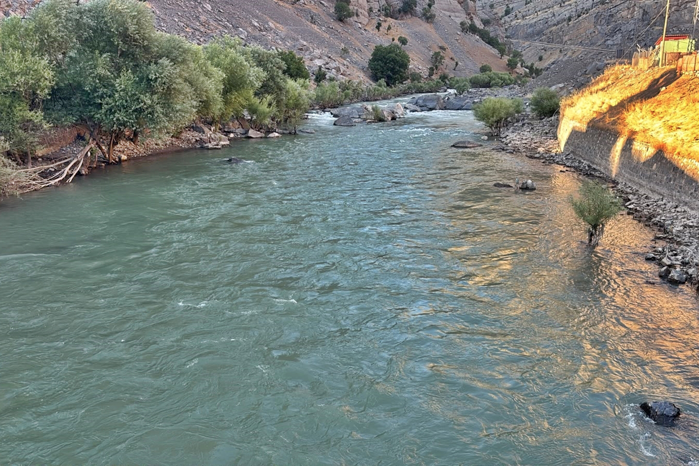 Habur Çayı'nda akıntıya kapılarak kaybolan genci arama çalışmaları devam ediyor