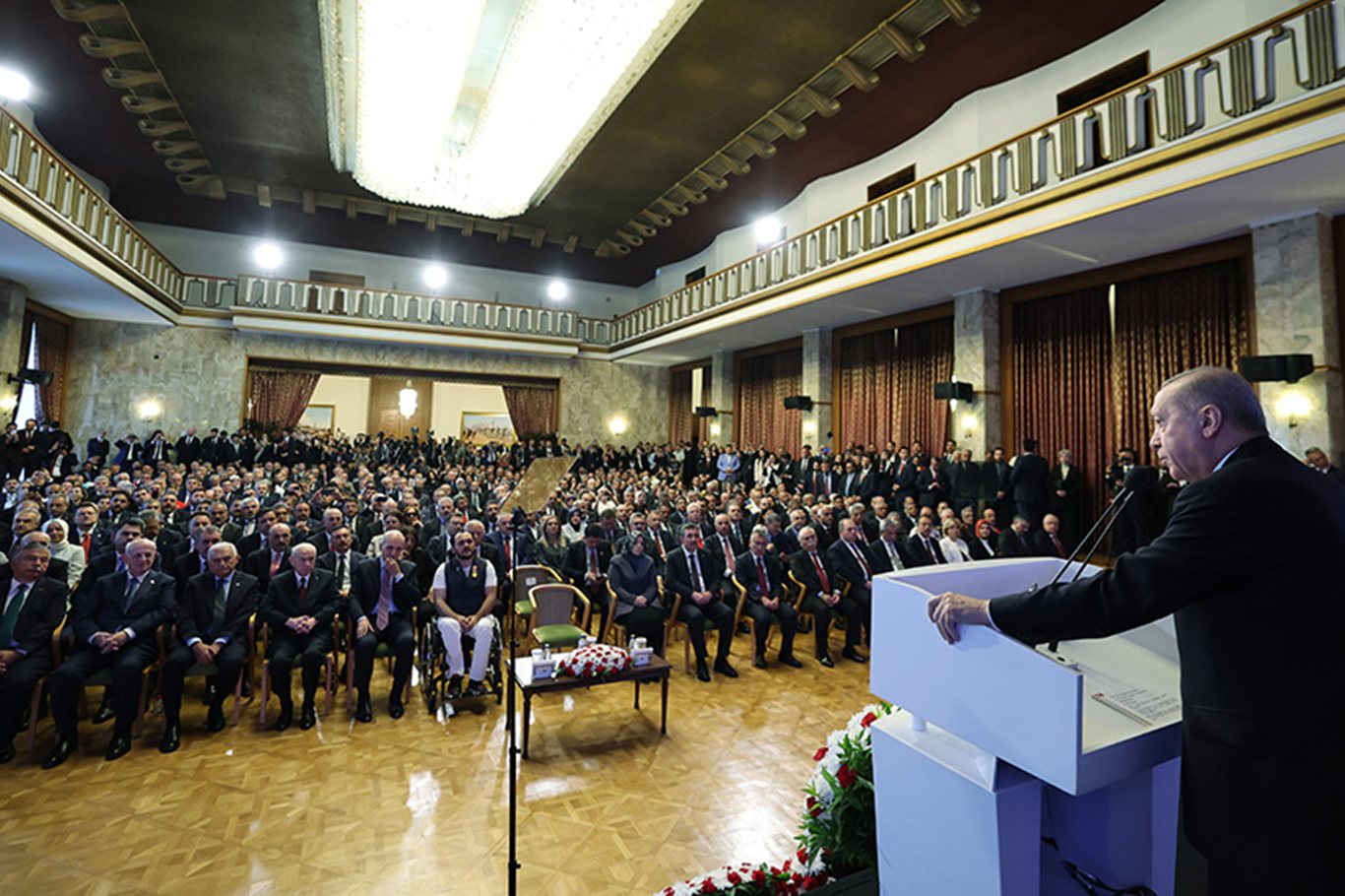 Cumhurbaşkanı Recep Tayyip Erdoğan, Türkiye Büyük Millet Meclisinde (TBMM) düzenlenen 15 Temmuz Anma Töreni’ne katılarak bir konuşma yaptı.