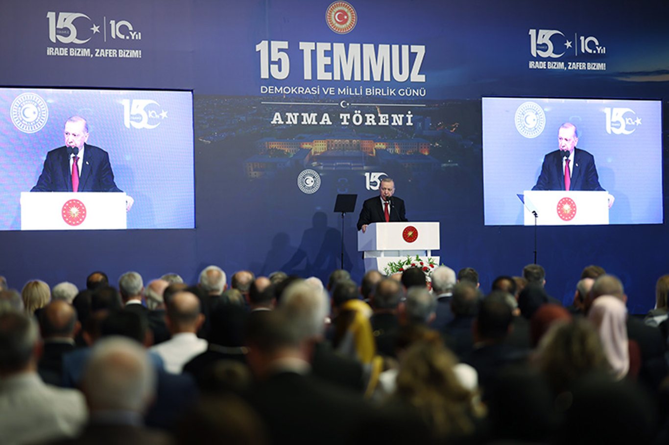 Cumhurbaşkanı Recep Tayyip Erdoğan, Türkiye Büyük Millet Meclisinde (TBMM) düzenlenen 15 Temmuz Anma Töreni’ne katılarak bir konuşma yaptı.