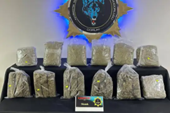 Çorum'da 9 kilogram skunk ele geçirildi