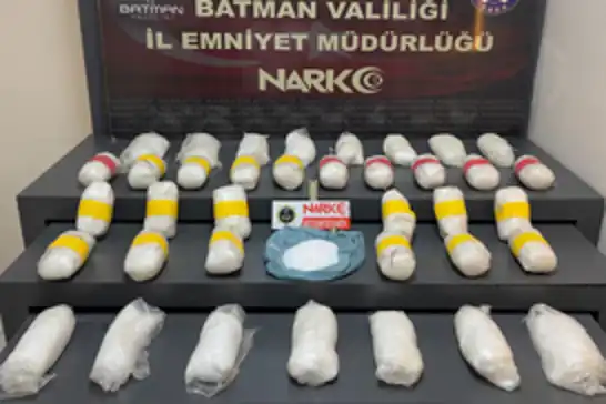 Batman'da 19 kilo metamfetamin ele geçirildi
