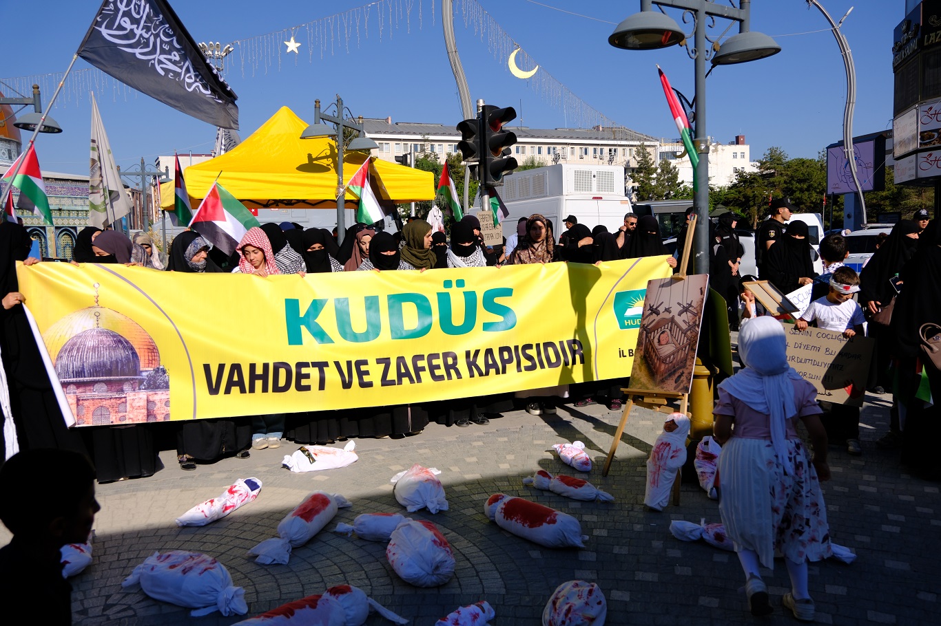 HÜDA PAR Gazze basın açıklaması
