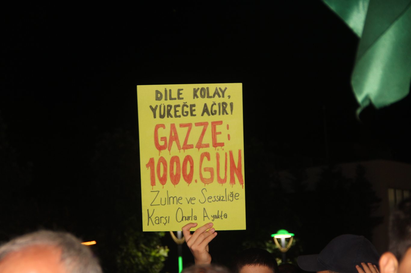 Gazze'deki soykırımın 1000'inci gününde Bingöl'den siyonist katliama tepki
