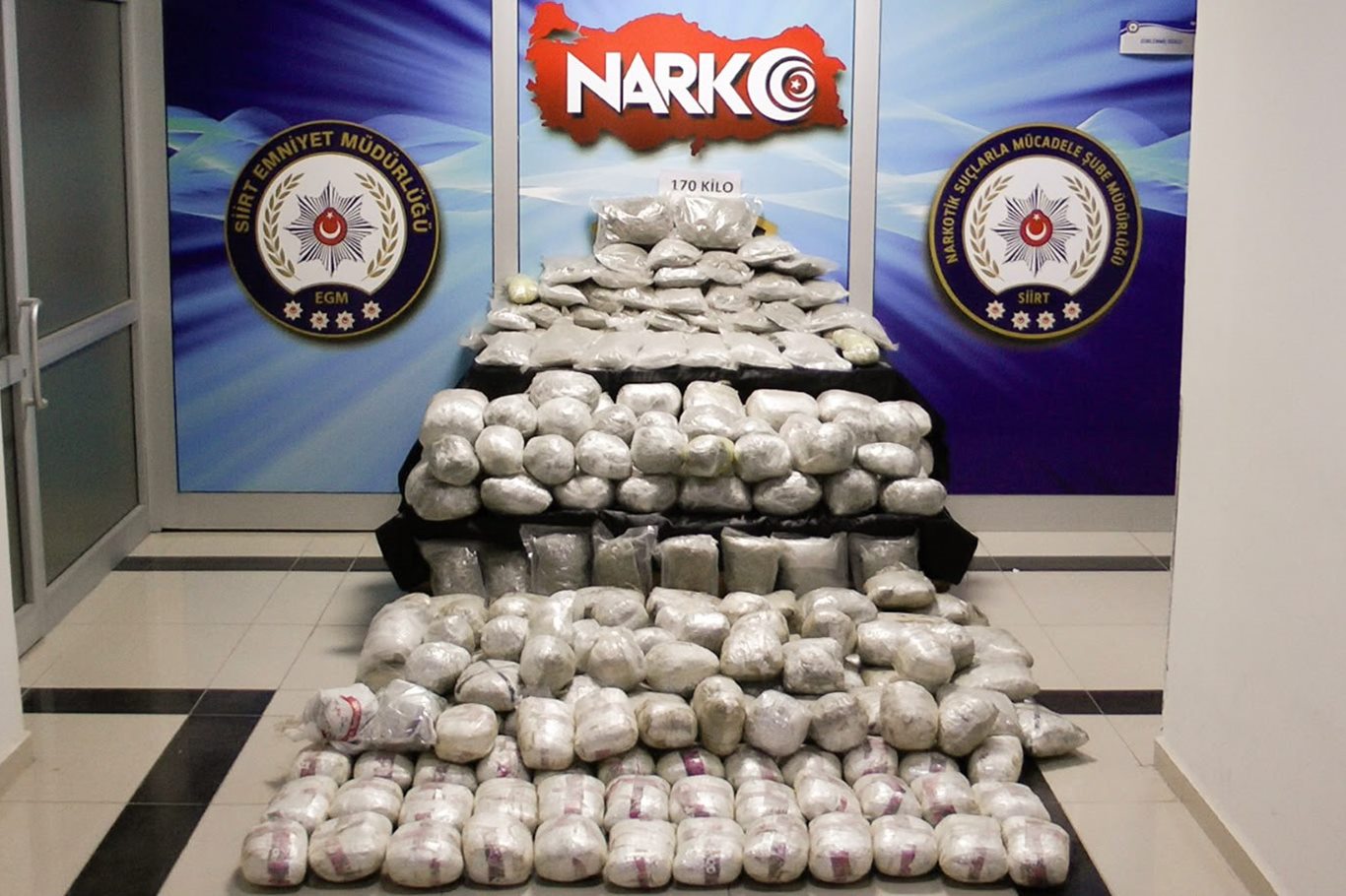 Siirt'te 170 kilogram kubar esrar ele geçirildi, 1 şüpheli tutuklandı