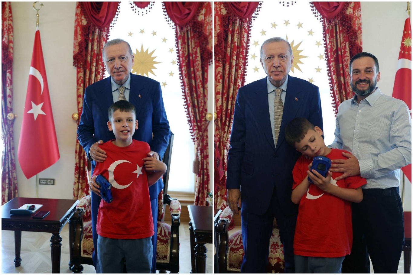 Cumhurbaşkanı Erdoğan, camilerde kek dağıtan otizmli Joshua Harris'i kabul etti