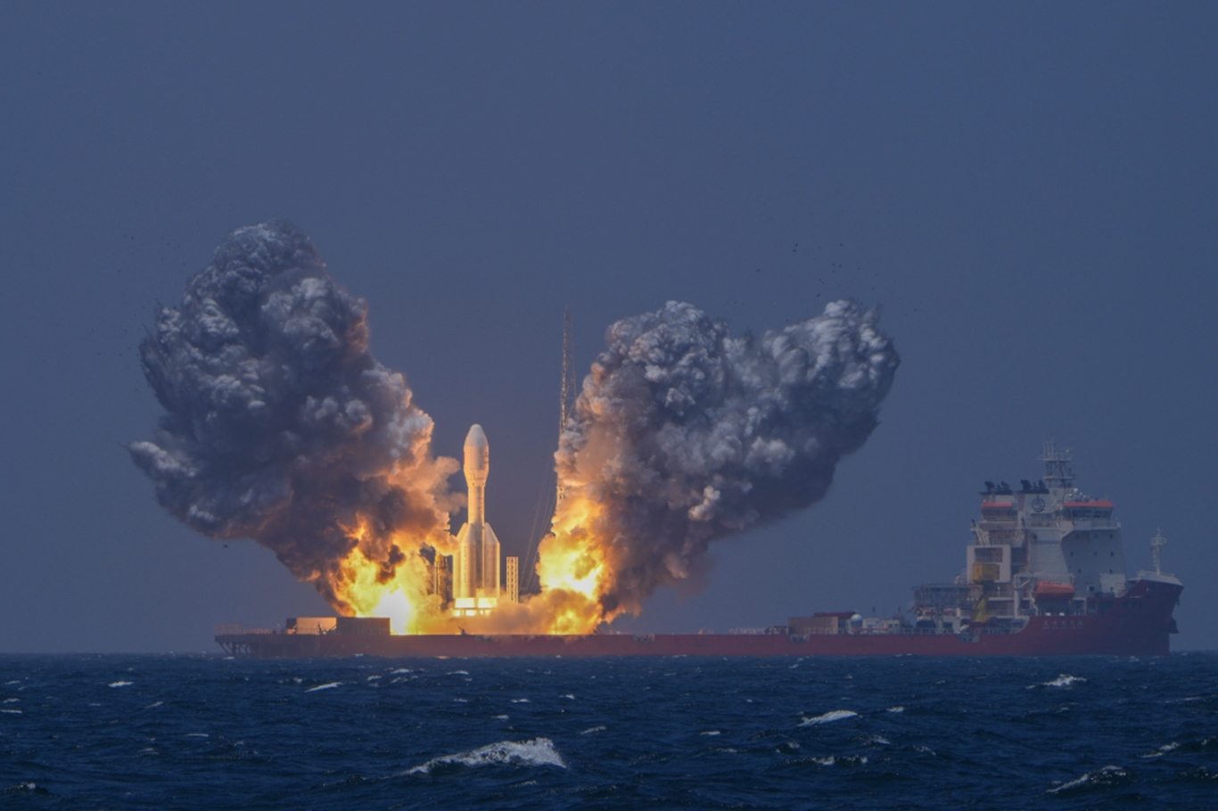 China's Gravity-1 rocket launches nine satellites into orbit
