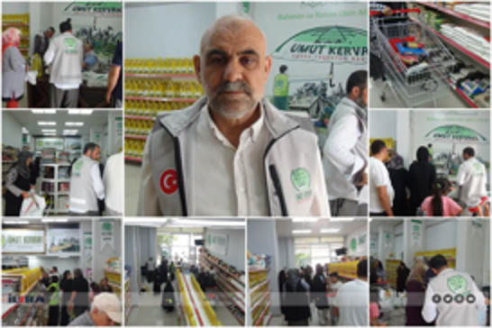 Karwana Hêvîyê ya Entabê ji mihtacan re “Marketa Civakî” vekir