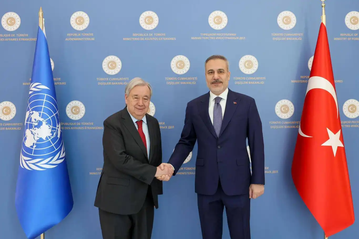 Bakan Fidan, Guterres ile Kıbrıs ve Suriye'yi görüştü