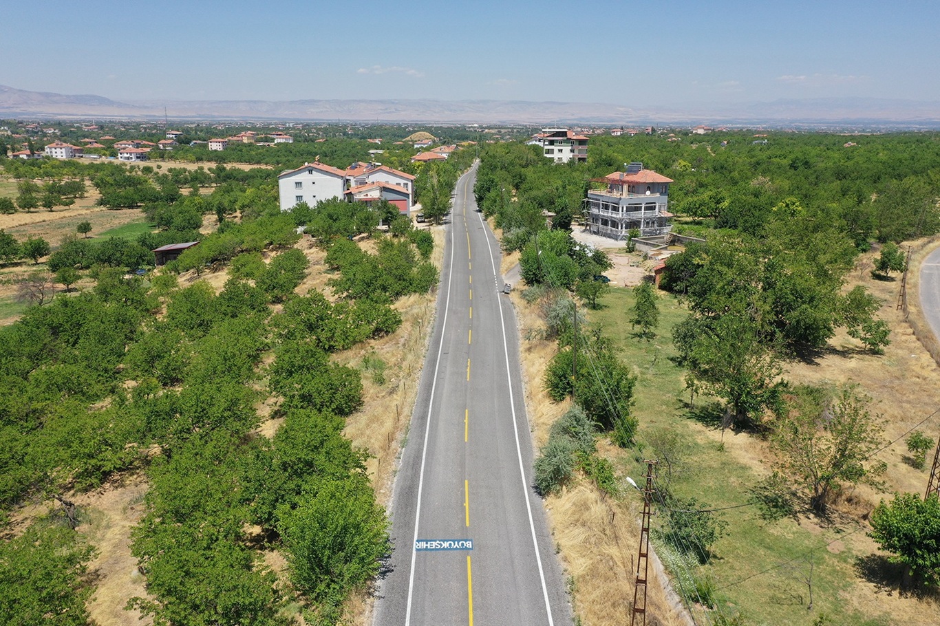 Samanköy'de 7 kilometrelik yol çalışması tamamlandı