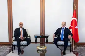 Turkish FM Hakan Fidan meets US envoy Tom Barrack in Ankara