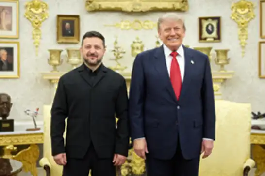 Zelensky meets Trump as Kyiv pushes for renewed U.S. support