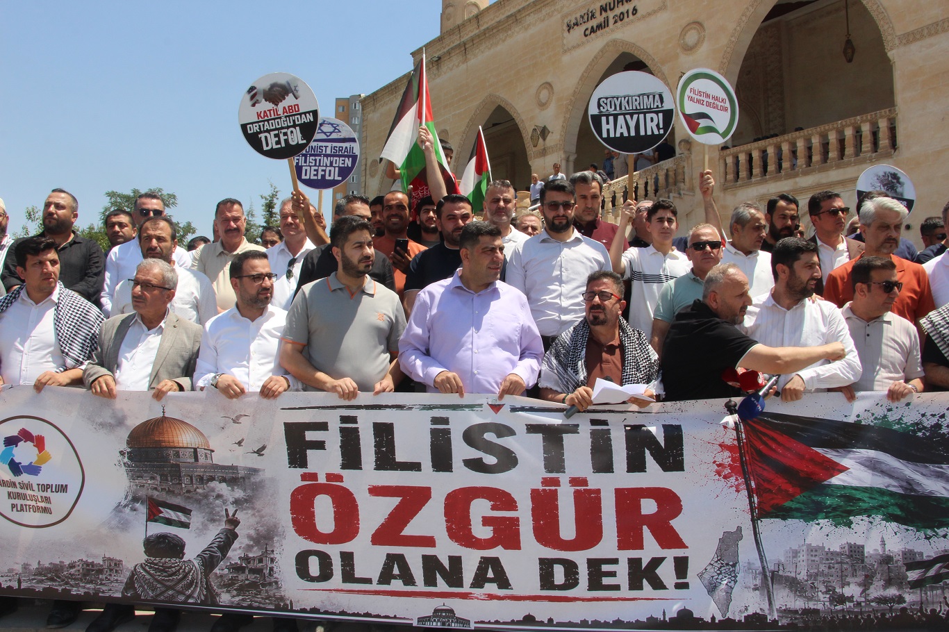 Mardin NGOs mark 1,000 days of Gaza genocide with solidarity rally